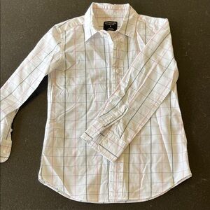 Crewcuts White and Pink Plaid Button Down Shirt
